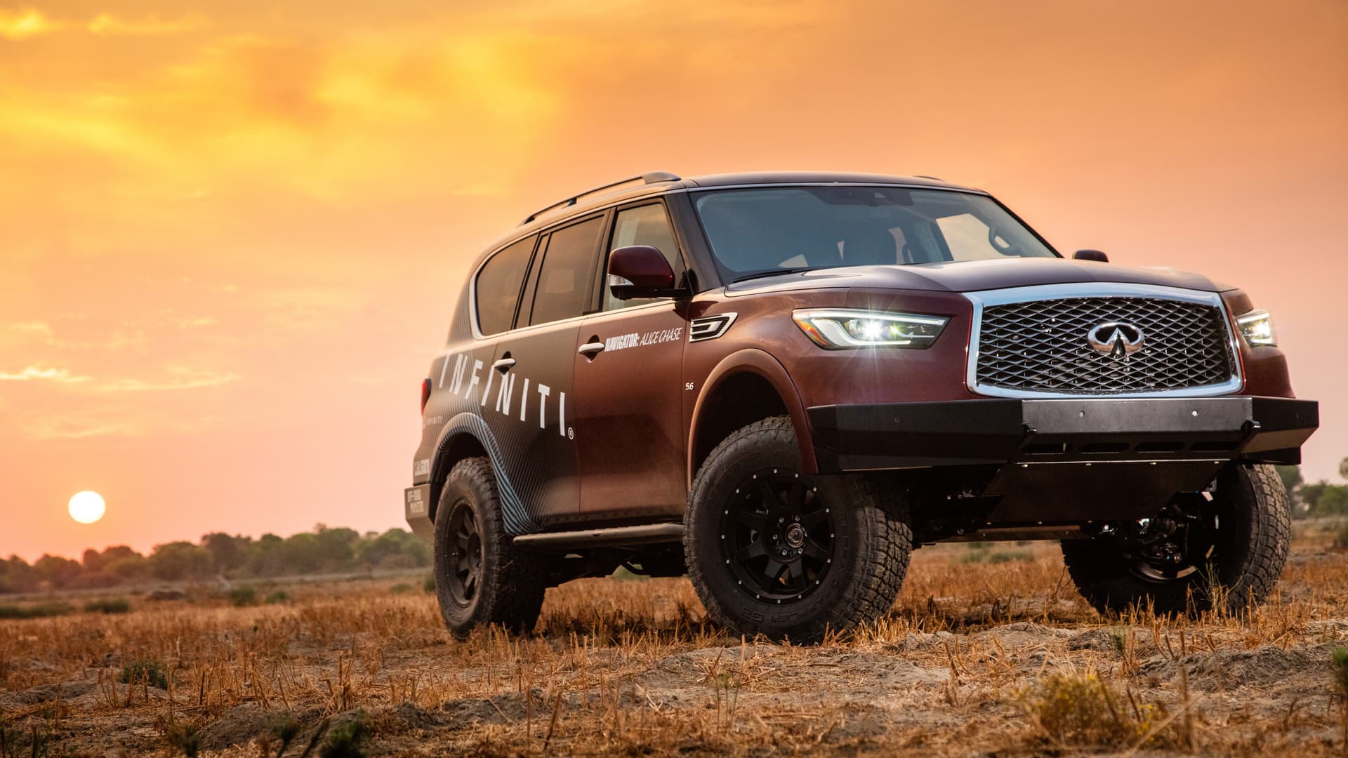Infiniti QX80 2021 года получит полную подготовку к бездорожью и примет участие в ралли Rebelle