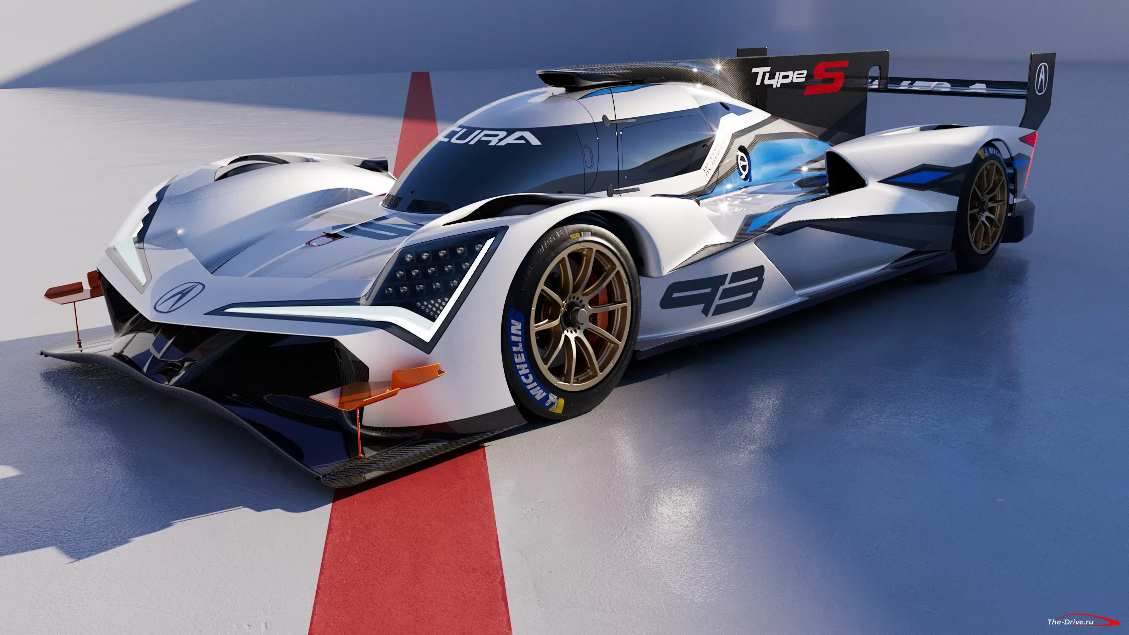 Показан гоночный автомобиль Acura ARX-06 с гибридной силовой установкой V6